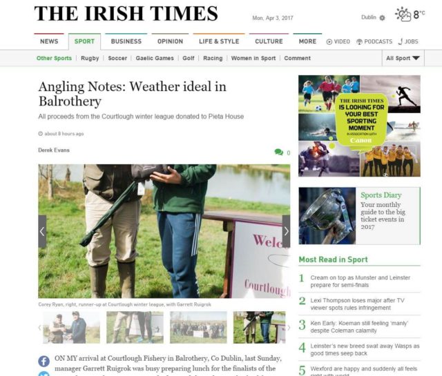 Angling Notes: Weather ideal in Balrothery