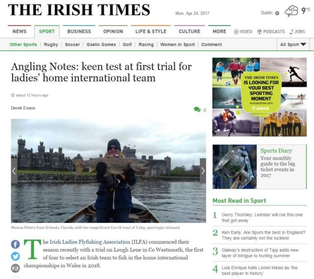 Angling Notes: keen test at first trial for ladies’ home international team