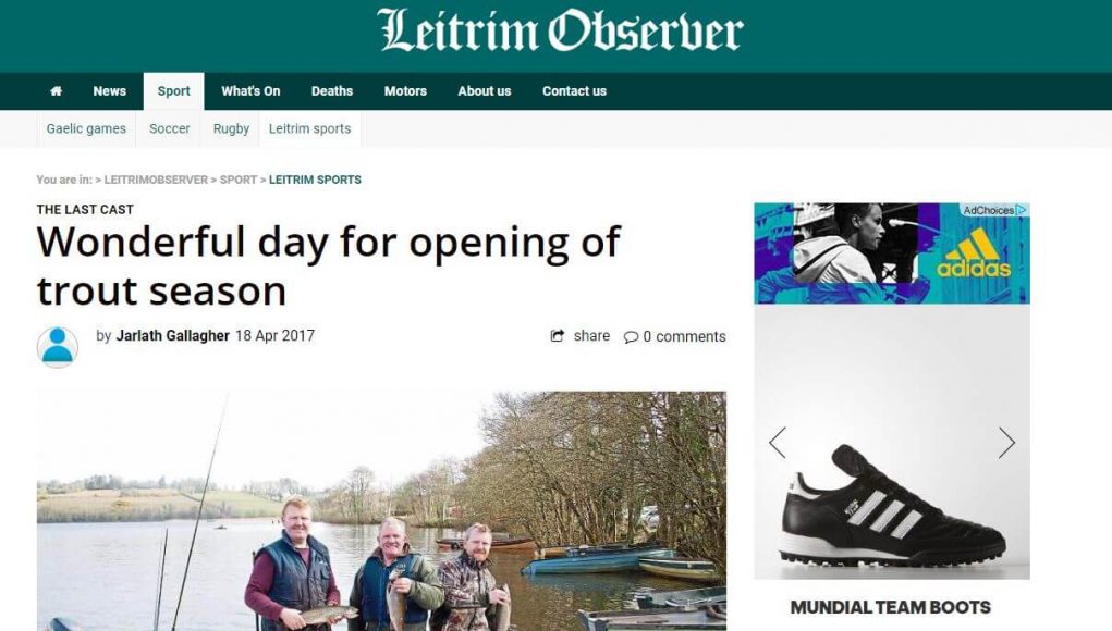 Wonderful day for opening of trout season