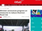 Minister announces progress on measures to reduce Shannon flood risk, Offaly Express Minister announces progress on measures to reduce Shannon flood risk