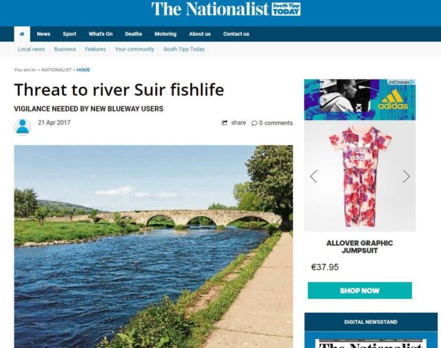 Threat to river Suir fishlife