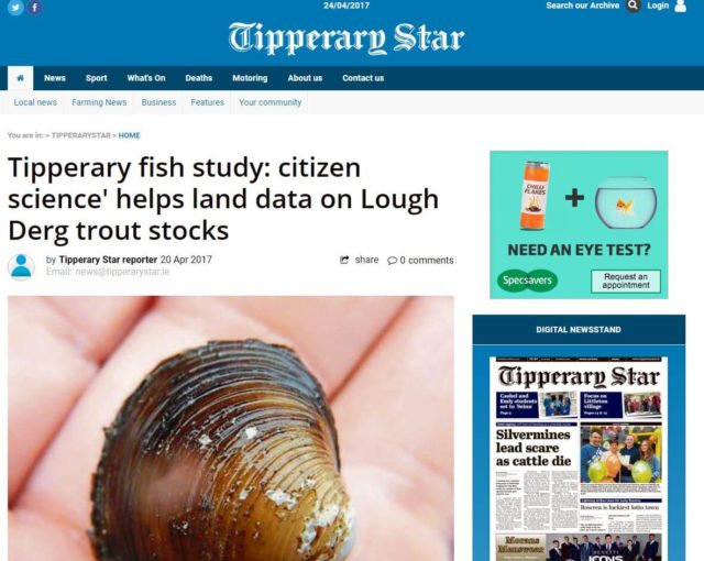 Tipperary fish study: citizen science' helps land data on Lough Derg trout stocks