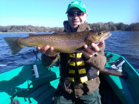 Kevin Coyne and 5lbs 2oz Ennell trout
