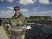 Drought affects salmon fishing, even in Galway Dave O'Reilly from Dublin with his 9lbs Galway salmon caught on the fly