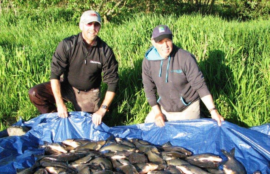 Nigel and Howard with a catch of 210lb.