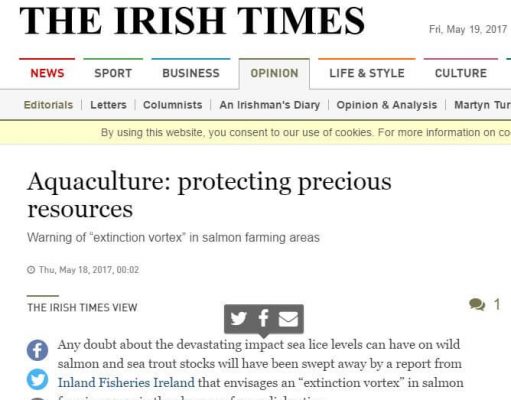 Irish Angling Update August 9th 2018 Aquaculture: protecting precious resources