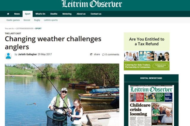 Changing weather challenges anglers