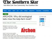 ARCHON: Why did ecological lads miss the kelp-farm boat? The Southern Star ARCHON: Why did ecological lads miss the kelp-farm boat?