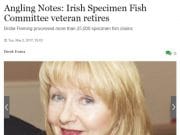 Angling Notes: Irish Specimen Fish Committee veteran retires, Irish Times Angling Notes: Irish Specimen Fish Committee veteran retires