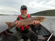 Good sea trout fishing on Carrowmore Lake after weeks of gales