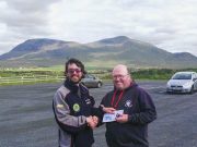Golden boy Aidan leads the way in West Coast Shore League Brian Reidy (left) presents Aidan OHalloran with the Connacht Open Gold Medal for 2017. Congratulations Aidan!