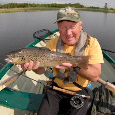 Mick with a trout