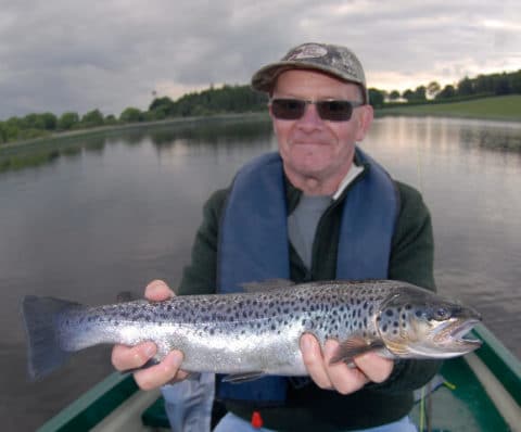 Marty with a lovely Brown trout from Mount Dalton