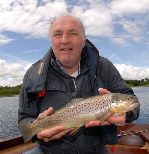 Rob Ellis and his brown trout 