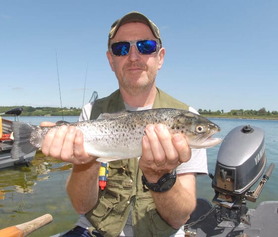 Derek Gammell of Monasteravan with Owel trout