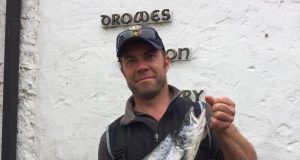 Andrew Fletcher had an 8lb salmon on fly from the Sea Pools