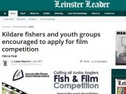 Kildare fishers and youth groups encouraged to apply for film competition, Leinster Leader Kildare fishers and youth groups encouraged to apply for film competition