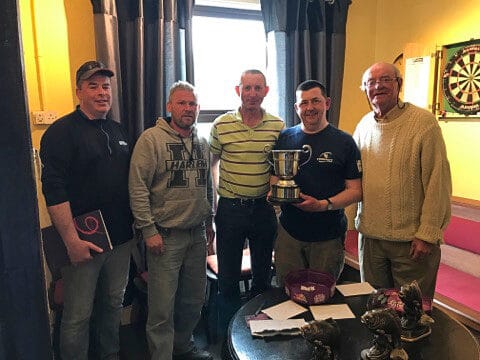 Mike Keady being presented with the O'Halloran Cup