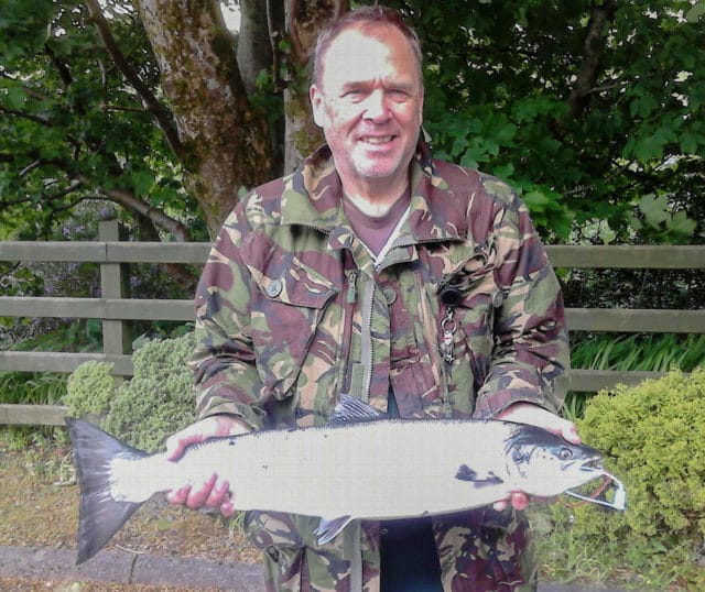 Will Wright with his 7.5lbs Erriff salmon