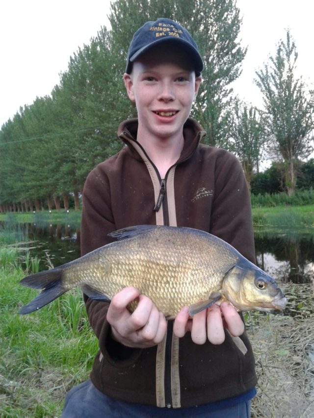 Jonathon Scully with his prize winning catch
