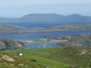 Bright conditions make for tough fishing on Currane Very sunny weather on the Wild Atlantic Way - Waterville / Lough Currane