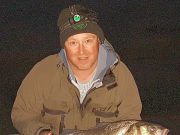 Top Bass Fishing in Wexford Sid Jones with another specimen bass