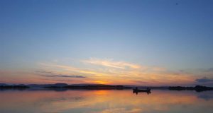 Sunset on Lough Corrib (Photo by Larry McCarthy)