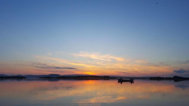 Sunset on Lough Corrib (Photo by Larry McCarthy)