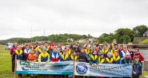 All 42 junior anglers who participated in the competition.