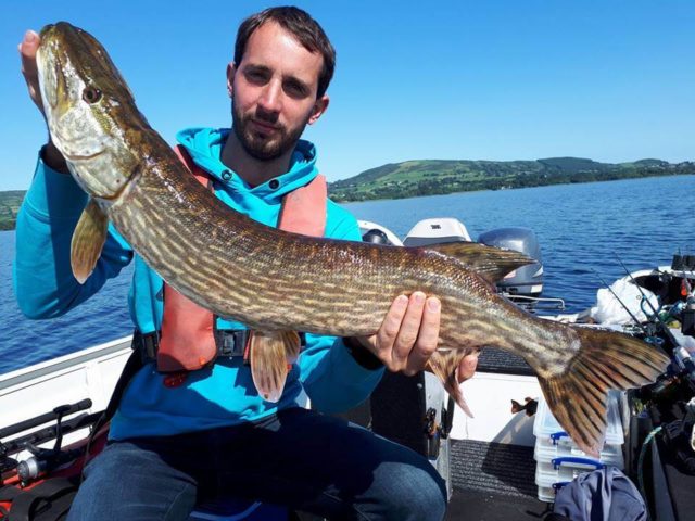 Nice start to the day for Matthew from Belgium with this fish of 97cm