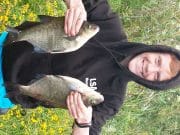 Great catches of bream, roach, hybrids at Longford venues Conner with and couple of nice Bream from his catch
