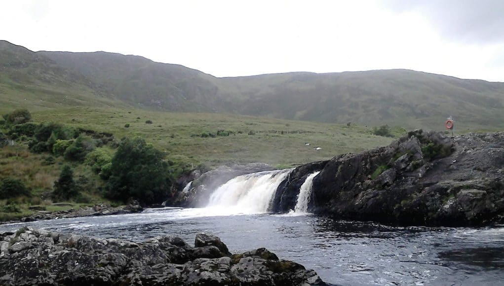 Aasleagh falls waterfall