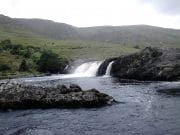 High winds and high water on the Erriff waterfall