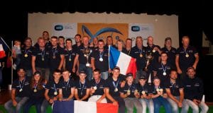Team France who swept the boards at the World Youth Angling Championships.