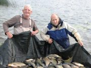 Big bream not a thing of the past for old regulars at Melview Lodge Mike and Kevin with a nice 215lb catch of Bream