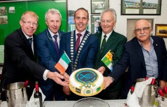 Irish Angling Update – 16 August 2018 From left: Dr Ciaran Byrne, CEO of Inland Fisheries Ireland CEO; Jerry O'Sullivan, ESB Deputy Chief Executive; Declan Hurley, Mayor of the County of Cork; Oliver McGauley, President of the National Coarse Fishing Federation of Ireland and Claudio Matateoli, President of the Federation Interionale de la Peche Sportiv from Italy.