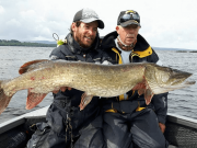 Coarse fishing very popular in the Lower Shannon River Basin District Pike fishing in the Dromineer area with Pierre Monjarret