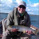 ‘No Kiddin'  Davey Kidd, Belfast with a beautiful 3 pounder using a George pattern, fishing around Church Island