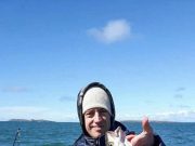 Ramrods on Tour – new club brings boat angling to the fore Alan Rooney with his first pollack, caught aboard the Enterprise out of Kilmore Quay, on a Ramrods Boat Angling Club outing recently