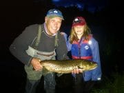 Hanne-Lydia lands the fish of a lifetime Hanne-Lydia Righton, with her dad Michael, holding her beautiful ferox trout from the Cong River