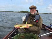 Good late season sport on Corrib Paul Mott with a lovely September trout on Corrib