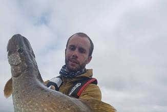Great pike fishing on Derg for Predator Battle Cedric Charpentier and one of his clients enjoying some Pike fishing on lough Derg recently (Cedric Charpentier, 2017).