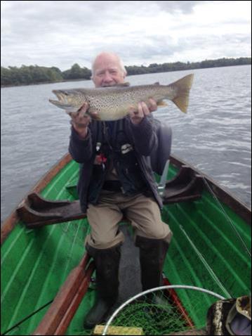 Gerry Fogarty, Baltinglass with is one of his four trout, caught on a red tailed Peter