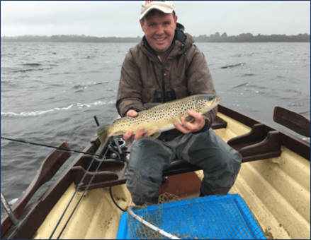 Gary McKiernan of Lough Sheelin Guiding with a 52cm trout