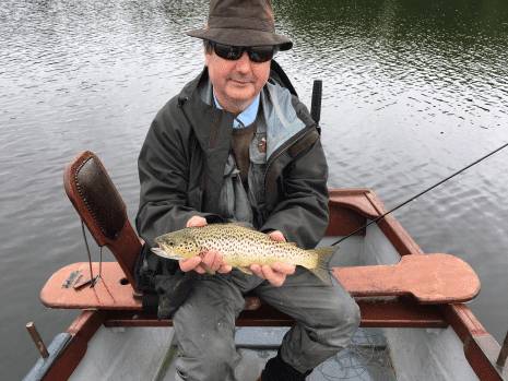 Carlo Negri, London with his 46cm fish