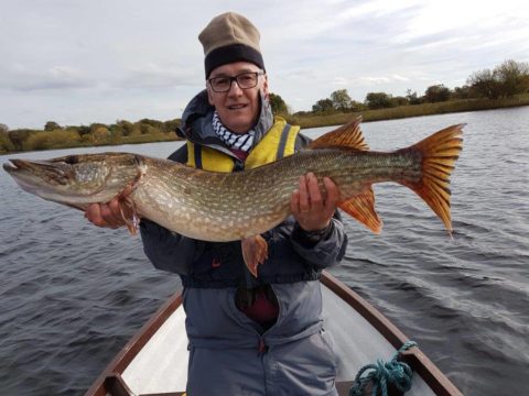 Nice Pike for Alain using dead bait