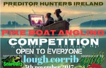 Open pike angling competition on Corrib, 5 November competition poster