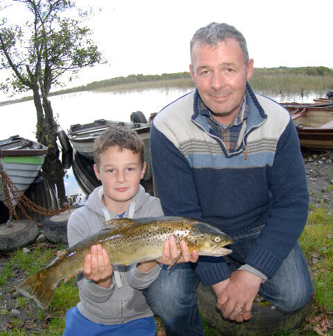 Andy Darragh and son Duncan on Lene