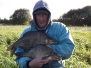 Bream, roach and hybrids feature in Longford coarse catches Steve with a couple of nice Bream from his catch.