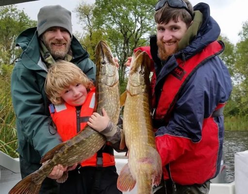 Good pike fishing reported on Derg and lower Shannon pike
